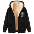 thumbnail image 2 of Otvok Hoodies for Women Winter Fleece Sweatshirt - Full Zip Up Thick Sherpa Lined Hooded Jacket, 2 of 6
