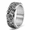 Silver, variant on Men's Cloud Pattern Spinner Ring, Stainless Steel Textured Rotating Band, US Sizes 7-13, Outer Layer Spinning Design, Casual Streetwear Style, Gift for Him