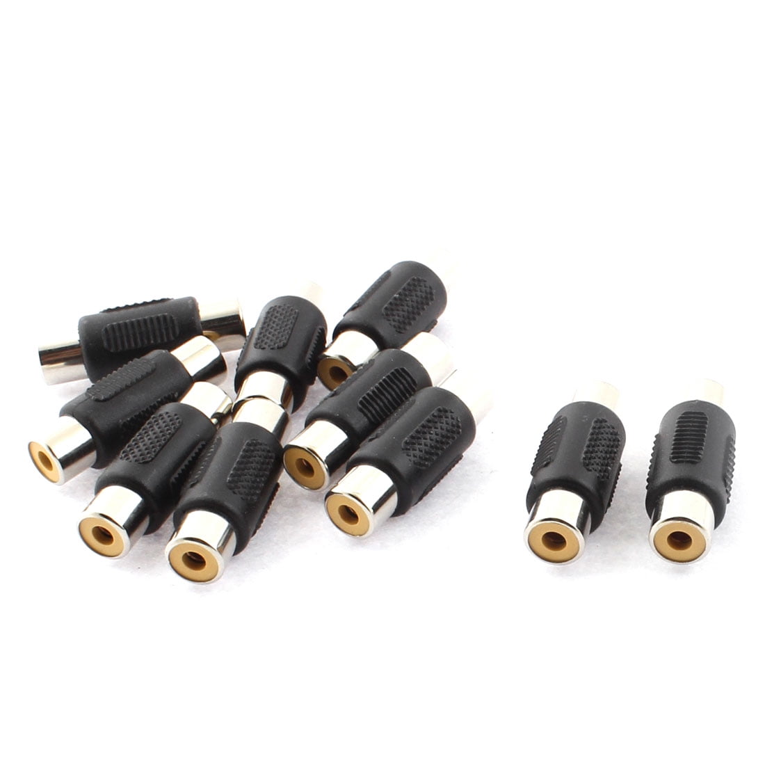 10pcs Red White Solder Type RCA Phono Female Audio Video Cable Adapter Connector 