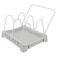 thumbnail image 4 of Raindrops 1Set Kitchen Lid Organizer Rack Grey PP Easy to Clean for Restaurant Storage, 4 of 8