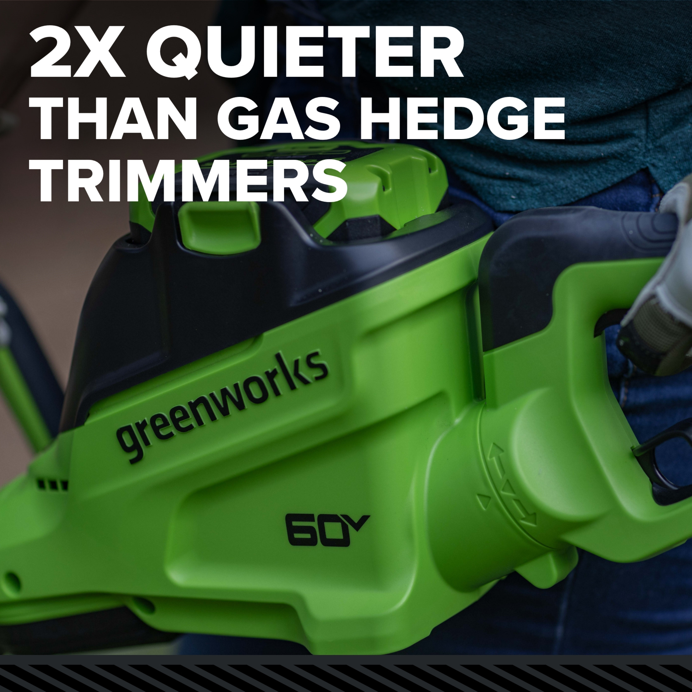 Greenworks 60V 26" Hedge Trimmer with Battery & Charger photo 8
