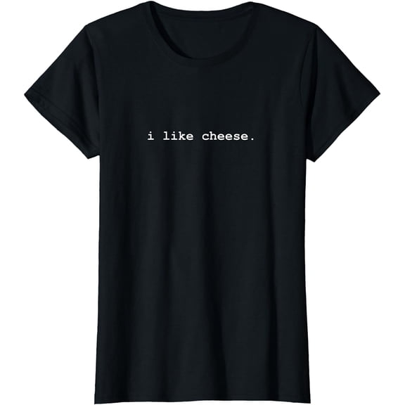 I Like Cheese Minimalist Funny T-Shirt