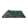 thumbnail image 2 of Ahgly Company Indoor Rectangle Abstract Turquoise Blue Modern Area Rugs, 5' x 7', 2 of 4