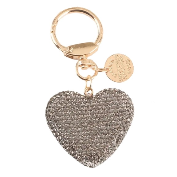 Giaone Rhinestones Heart Keychain Crystals Ornament for Women and Girls Gifts