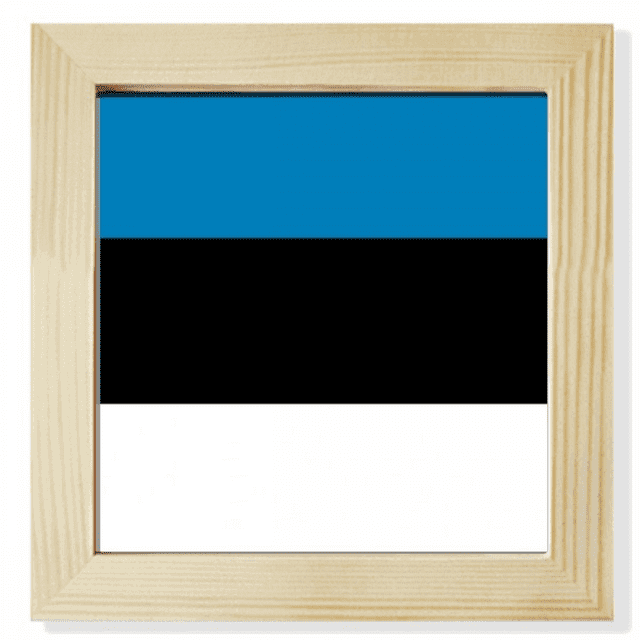 Cadre Photo Carré Drapeau national de l'Estonie pour Mur Ou Table