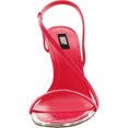 thumbnail image 3 of DKNY Womens Pink Metallic Stretch Asymmetrical Padded Round Toe Stiletto Slip On Dress Slingback Sandal 8, 3 of 3