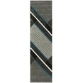 thumbnail image 2 of SAFAVIEH Hollywood Gorden Abstract Runner Rug, Grey/Teal, 2'3" x 6', 2 of 7