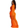thumbnail image 1 of Gibobby Vestido Mujer Casual de Playa Verano Vestido largo de lentejuelas ahuecado informal de punto con flecos para mujer(Naranja,M), 1 of 5