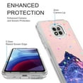 thumbnail image 2 of Moto G Power 2021 Case, Rosebono Hybrid Bling Glitter Sparkle Epoxy Graphic Colorful Silicone Skin Cover Armor Case for Moto G Power 2021 (Mountain), 2 of 6