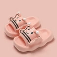thumbnail image 2 of Hjtefg Kids Slippers - Soft Lightweight EVA Toddler Sandals for Boys & Girls, Cute Cartoon Design Breathable Play Shoes, Comfortable Outdoor Footwear,Color: Pink Size: 5-6 Years, 2 of 3