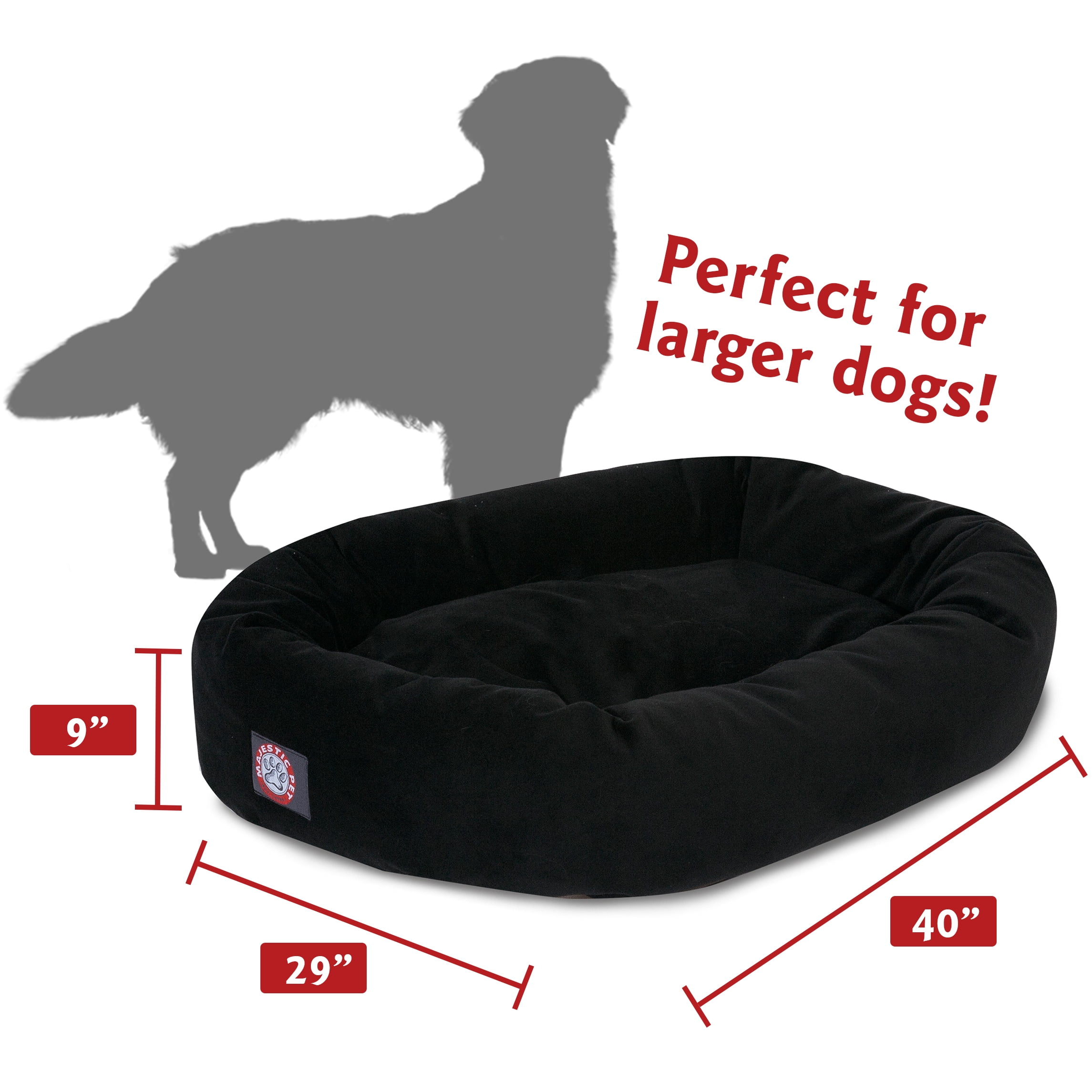Majestic Pet | Suede Bagel Pet Bed For Dogs, Sage, Large - Walmart.com
