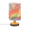 thumbnail image 2 of White Strawberries Cartoon Rainbow Table Lamp with USB Port LED Warm Light Lamp Night Light Home Decor, 2 of 7