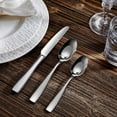thumbnail image 2 of Premium Louis 4-Piece Fine Spoon Set, 18/10 Stainless Steel, Set of 4, Squared Edge, Dishwasher Safe, Smooth and Solid (7.6" Dinner and Dessert Spoons), 2 of 7