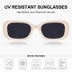 thumbnail image 3 of Gafas de sol retro ovaladas de alta gama para chicas calientes europeas y americanas, hechas de PC, 3 of 5