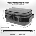 thumbnail image 2 of Smell Proof Bag with Lock Adjustable Compartment Thick Portable Smell Proof Container Stash Box for Home Travel, 2 of 9