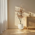 thumbnail image 4 of Tzou 4ft/5ft/6ft Artificial Eucalyptus Tree – Realistic Fake Fall Plant in Pot for Home, Office & Party Decor, 4 of 6