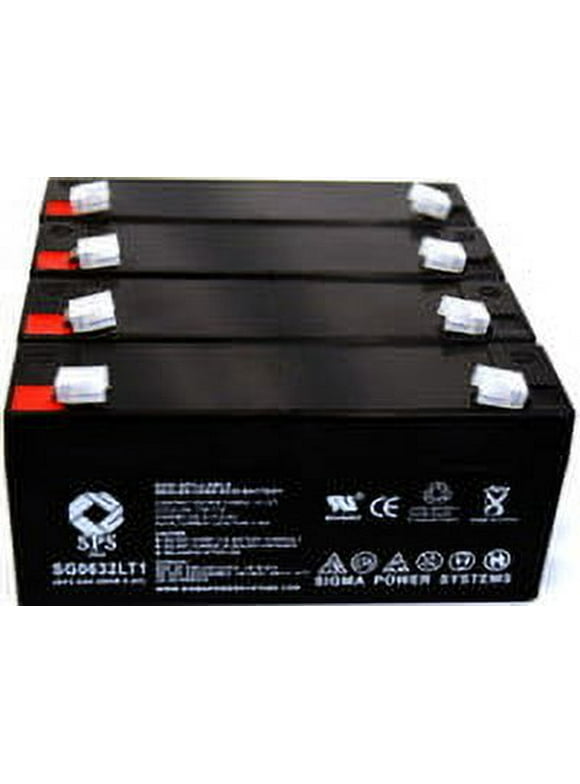 SPS Brand 6 V 3.2 Ah Replacement Battery (SG0632LT1) with Terminal LT1 for Aspen Labs ARTHOSCOPE (4 PACK)