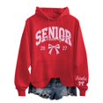 thumbnail image 2 of Hoodies for Women Printed Hoodie Class Of 2027 Hooded Sweatshirt for Graduation Year and Christmas, 2 of 4