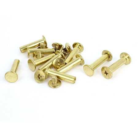 binding screw plated scrapbook brass chicago leather 10pcs uxcell pack