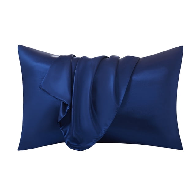 Wozhuo Taie d'Oreiller en Soie 2 Pack Réversible Réversible Housse d'Oreiller Rafraîchissante pour un Meilleur Sommeil