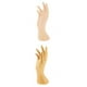thumbnail image 1 of 2x Mano De Maniquí Femenino Para Joyería, Pulsera, Reloj, Pantalla, Color Dorado De La Piel, 1 of 9