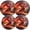 Black0717, variant on Electric Stove Burner Covers,4 Pcs Round Gas Burner Cover,8 and 10 Inch,dragon in the middle of fire and lava
