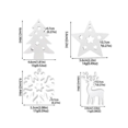 thumbnail image 3 of Christmas Decor,Christmas Mould, Xmas Molds with Snowflake, ChristmasTree, Deer,Star - Mould for Aromatherapy Candle, Soap, 3 of 4