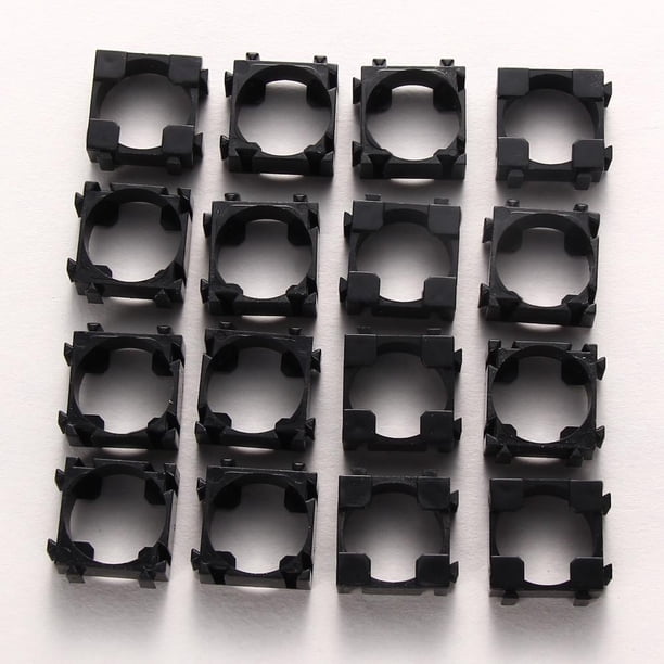 Soporte cilíndrico de soporte antivibración de seguridad para batería 18650 (100 piezas)