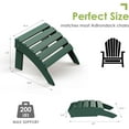 thumbnail image 3 of SONGMY Adirondack-Ottoman | Folding | HDPE Plastic | Outdoor Footrest | All Weather | Foot Rest | Foot Stool | Forest | for Adirondack Chair | for Patio Backyard Pool, 3 of 7
