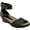 Gray, variant on Earth Hera Low Wedge Ankle Strap – Women’s Suede Flats (Silver)