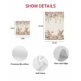 thumbnail image 7 of Easter Rabbits Kitchen Dish Towels for Drying Dishes Set of 4, Spring Flowers Butterfly Bunny Plants Beige Waffle Weave Microfiber Hand Tea Bathroom Towels Quick Dry & Absorbent Towel 15.7x23.6, 7 of 7