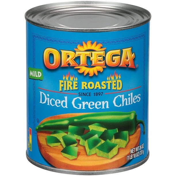 12 PACKS Ortega Diced Green Chiles 26 oz. can.