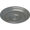 thumbnail image 3 of Ekena Millwork 12"OD x 1"P Traditional Ceiling Medallion (Fits Canopies up to 2 3/4"), Hand-Painted Silver, 3 of 6