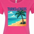thumbnail image 4 of Inktastic Turks & Caicos Beach Paradise Palm Tree Women's T-Shirt, 4 of 5