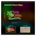 thumbnail image 3 of Letrero De Neón Bar Open Con Forma De Palmera Y Luz LED Con Brillo Ajustable Para Decoración De Bares, Cafeterías Y Bares De Cerveza, 38cmx24cm, 3 of 6