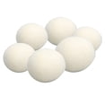 thumbnail image 1 of 6 Pcs Wool Drying Balls High Density Adsorb Impurities Reduce Static Electricity Reduces Clothing Wrinkles, 1 of 8