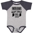 thumbnail image 3 of Inktastic Indiana Awesome Since 1816 Boys or Girls Baby Bodysuit, 3 of 5