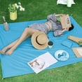 thumbnail image 4 of Multifunctional Outdoor Camping Mat, Waterproof Damp-proof Ground Tarp, 150x110cm Blue or Green, Lightweight & Compact for Easy Transport, Ideal for Beach Picnics, Hiking, and Backyard Use, 4 of 6