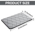 thumbnail image 2 of LAMIRO Memory Foam Rug,Machine Washable Bathroom Mat,Quick Dry Non-Slip Bath Rug,Soft Absorbent Foam Bath Mat,15.75"x23.62" Light Gray, 2 of 7