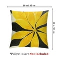 thumbnail image 4 of nygtbtfer Decorative Throw Pillow Cover Indoor Outdoor Water Resistant Canvas Vivid Yellow Grey Black Blooming Flower Set of 2 White, 4 of 7