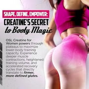 Old School Labs 5000mg Creatine Monohydrate Powder with Collagen Supplements for Women, 8.57 oz