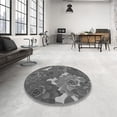 thumbnail image 4 of Ahgly Company Machine Washable Indoor Rectangle Transitional Gray Wolf Gray Area Rugs, 5' x 7', 4 of 7