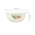 thumbnail image 3 of White Enamel Bowl with Lid for Home Retro Style Kitchen Basin MultiFunctional Use Large Capacity 10.24 Inches, 3 of 9