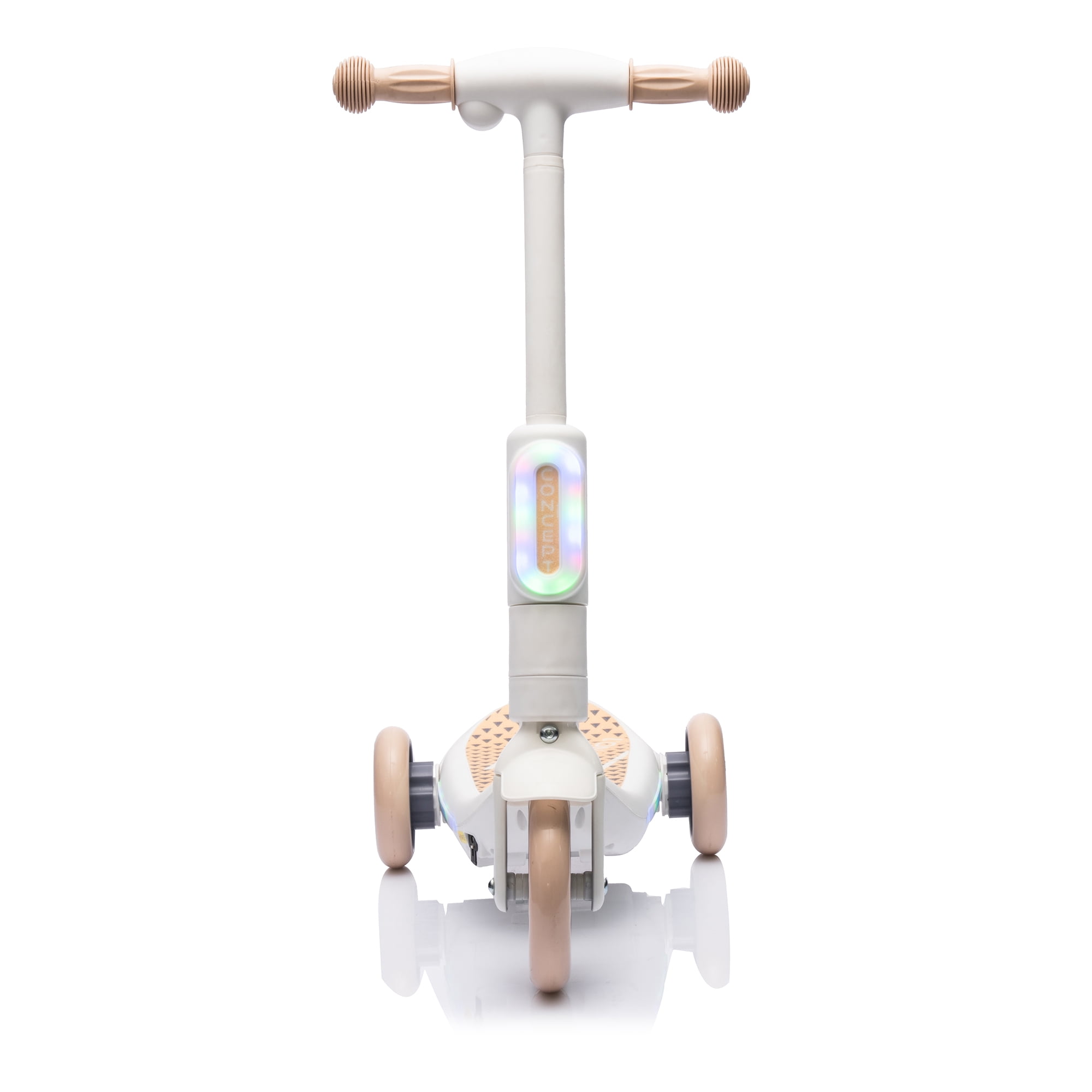 2in1 Kids Ride On Three-Wheel Balance Electric Scooter,Toy for kids,Tail Color Lights W/Spray,Wider Pedal,PU Wheels For Effective Floor Protection,Independent Light Switch With Music,For Kids 3-6