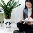 thumbnail image 3 of Plant Pot Cover Indoor Plastic Rattan Flower Cover Round Modern Decor Planter Pot, 3 of 7