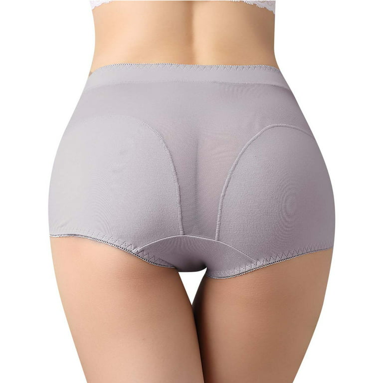 3PC Womens Underwear Cotton No Muffin Top Full Briefs Soft Stretch