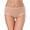 Beige, variant on 6 Pack Womens Cotton Underwear Mid Waist Three Layer Side Leakage Triangular Panties For Women,Beige,L