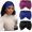 Blue, purple red, black, variant on 7-Inch Wide Headbands for Women - 3 Pack Soft Thick Turban Hair Bands, Bandana-Style Wraps for Workout Yoga Sleep, Fashion Accessories with 6 count Hair Ties-Blue, Red, Black