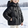 thumbnail image 6 of NOLDARES Girls' Boys' Hooded Puffer Jacket Winter Warm Down Ski Jacket Coat for Little & Big Kid,A048-Black, 6 of 7