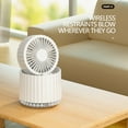 thumbnail image 6 of Fwttom Cooling Fan - Quiet Small Water Cooling Desk Fan, 3 Speeds, 6H Timer Humidifier, Multi-Function Portable Fans That Blow Cold Air, Standing Fan for Bedroom Home Office, 6 of 9